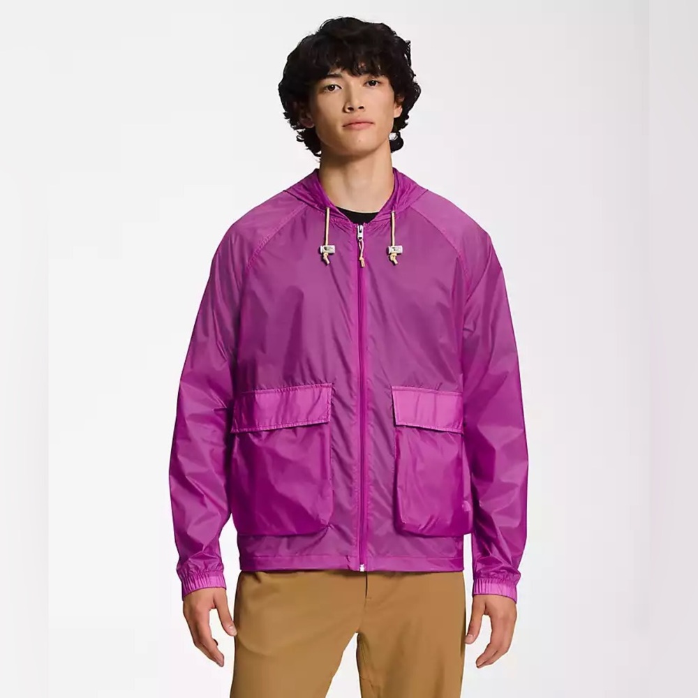 the north face men's heritage wind jacket Purple Cactus Flower 7ZZBLV1